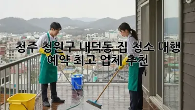 청주 청원구 내덕동 집 청소 대행 예약: 최고 업체 추천